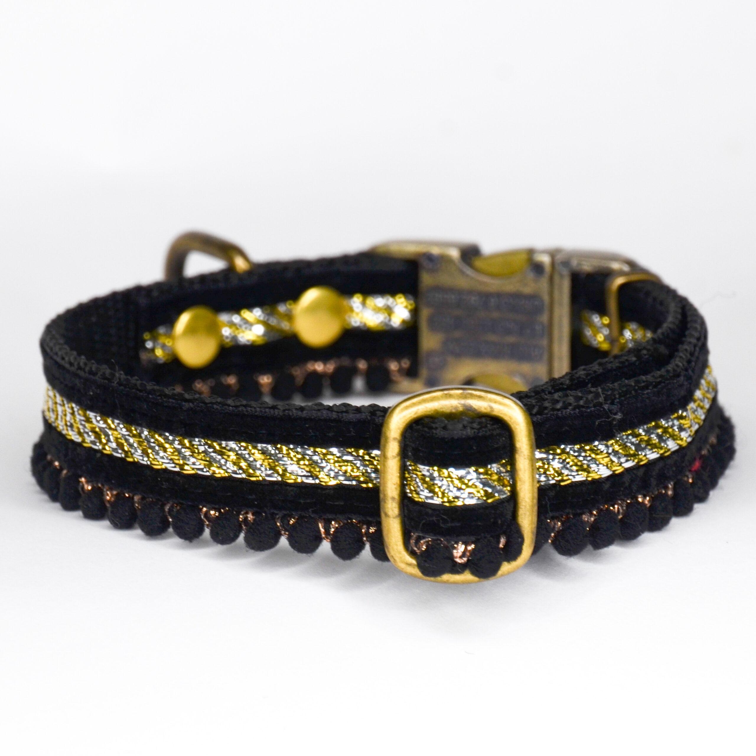 Halsband Fancy pompon zwart - Afbeelding 4