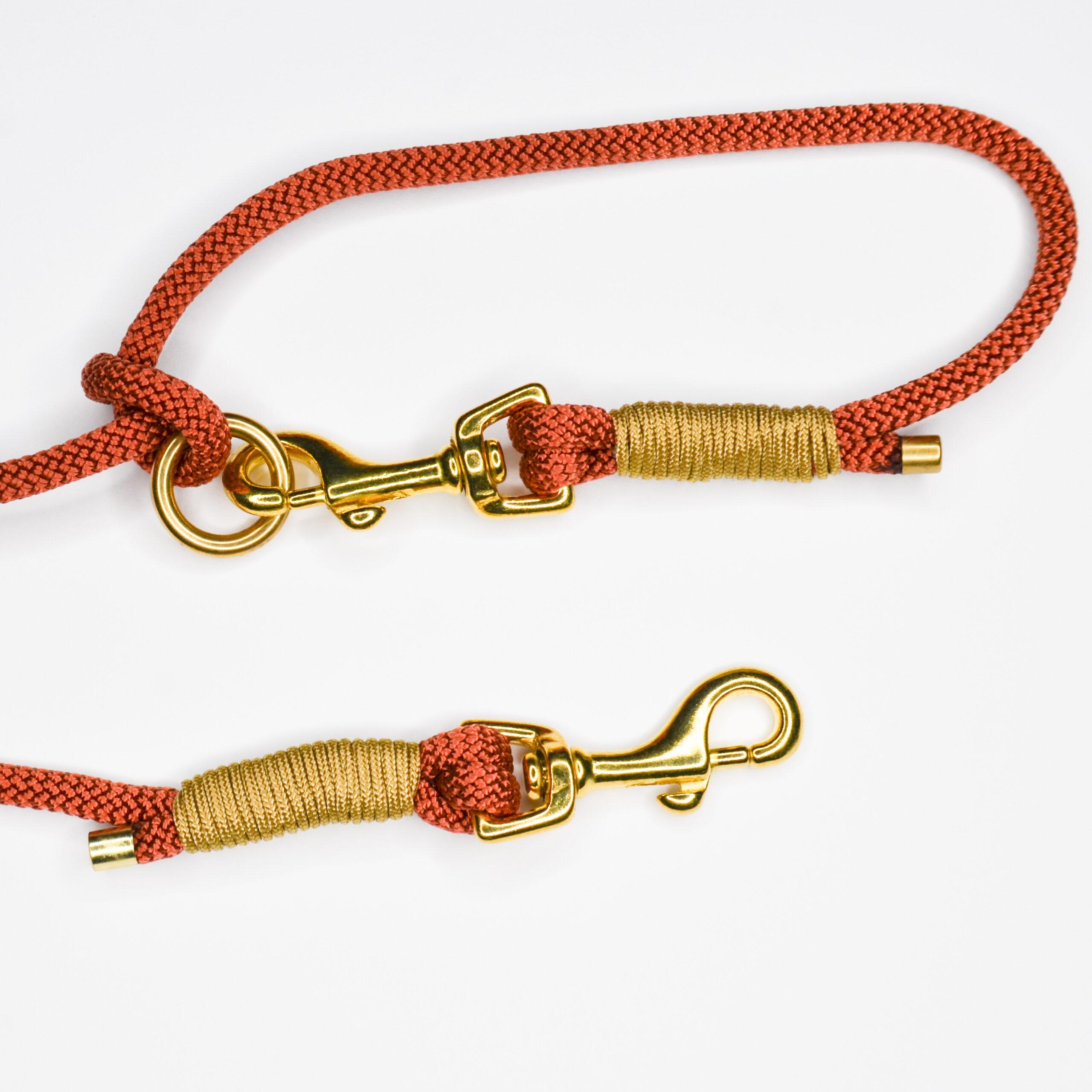(Handsfree) Puppy looplijn koperbruin - Afbeelding 2