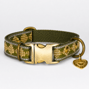 Halsband Glitter up! Olijfgroen