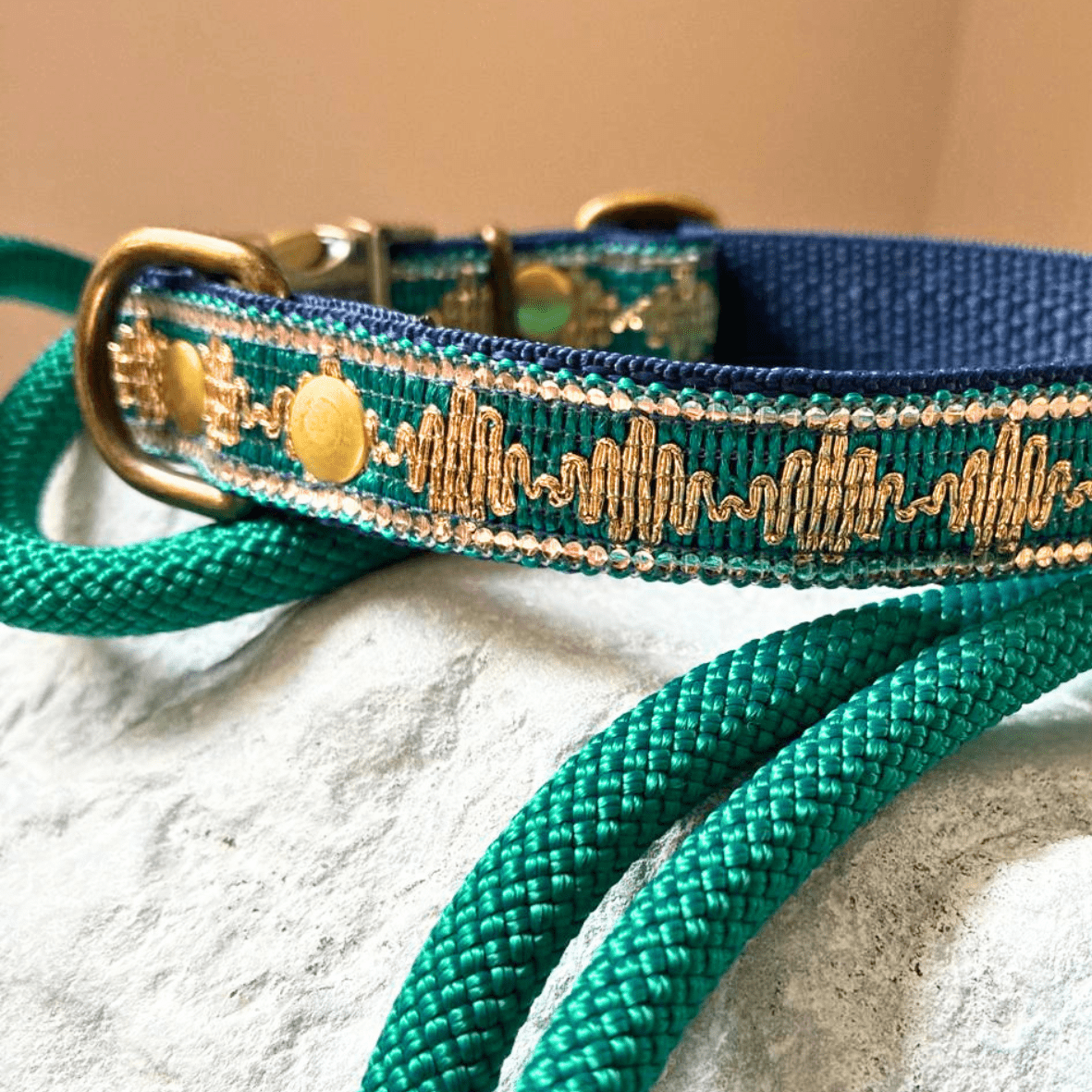Halsband Glitter up! Azur - Afbeelding 2